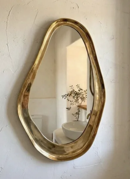 Luxury Organic Gold Wall Mirror
