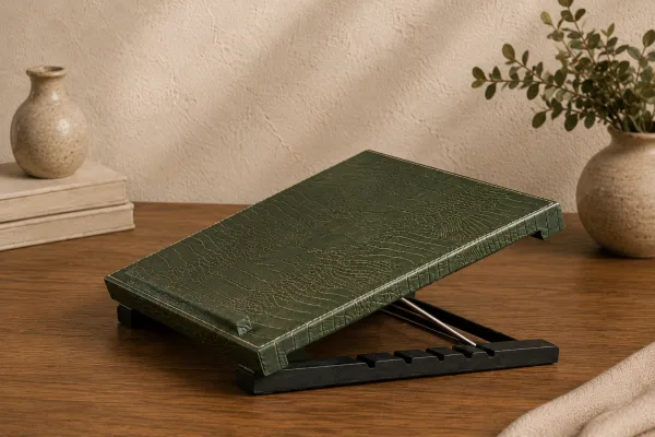 Verde Luxe Leather Laptop Stand