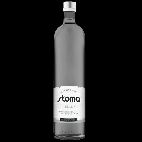 Premium Vapour Distilled Water with Added Minerals in Clear Glass Bottle 750ml