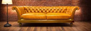 Chesterfield Leather Sofa image 1