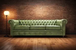 Chesterfield Leather Sofa image 2