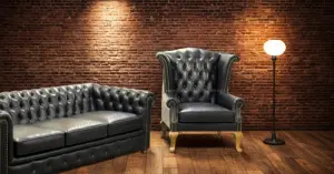 Chesterfield Leather Sofa image 3